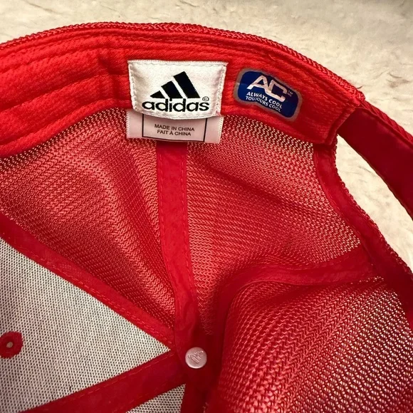 Adidas Bold Red Mesh Cap - Picture 3 of 6